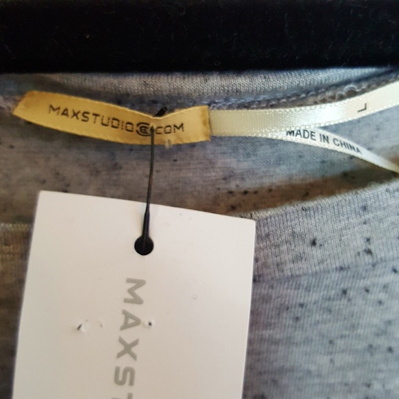 Maxstudio.com gray long sleeve shift dress size L - Picture 5 of 8